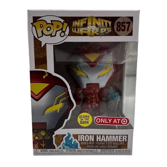 NWT Funko Pop! Infinity Wars Glow In The Dark Iron Hammer Target Figurine #857 - Picture 1 of 6